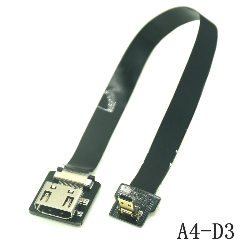 FPV Micro HD-Mini 90-Degree Adapter FPC Ribbon HDMI Cable - 20pin Plug Connector, Various Lengths Description Image.This Product Can Be Found With The Tag Names Computer Cables Connecting, Computer Peripherals, Degree adapter, PC Hardware Cables Adapters