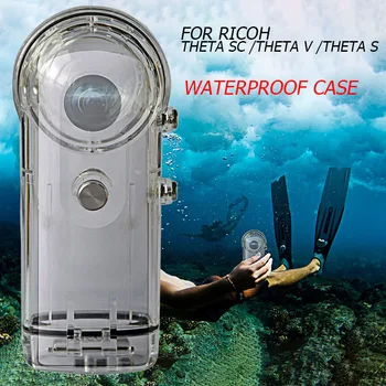 

40M Waterproof Case For RICOH Theta SC /Theta V /Theta S 360 Degree Camera Accessories Housing Case Diving Protective Shell