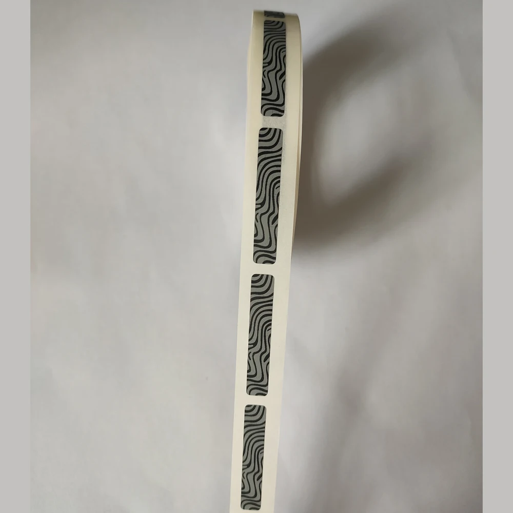 

1000pcs 6x35mm Manual SCRATCH OFF STICKER LABEL Zebra Pattern Tape In Rolls Code Covering Film