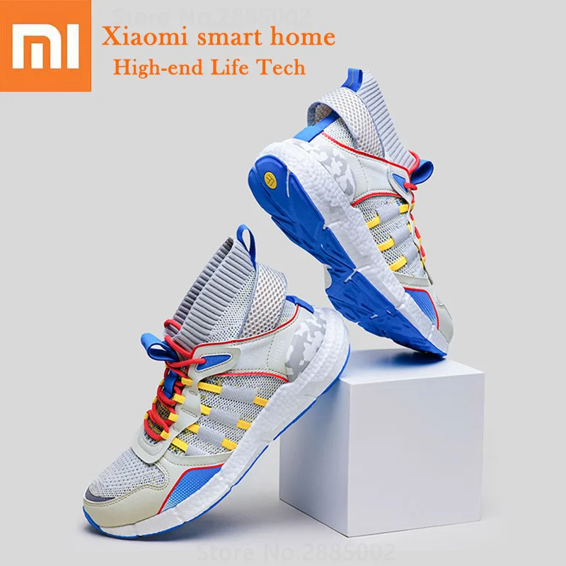 

Xiaomi FREETIE Cloud Bomb Trend Sneakers Fish Bone Support Flying Woven Leather Stitching Upper Men Fashion Outdoor Sports Shoes