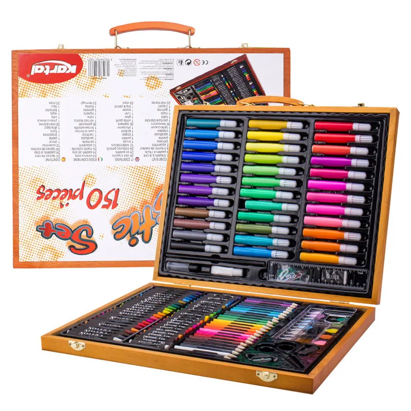 150 шт. Мега наборы игрушки для рисования мольберт доска творчества 3D ручки для школы дети раскраски набор для художников подарок для детей