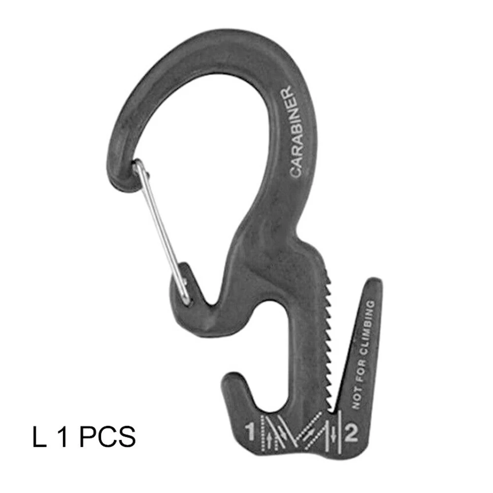 

Lock Hook Tightening Mechanism Clip Figure 9 Alloy Fixture Carabiner Small Durable Knot Free Accessories Camping With Rope