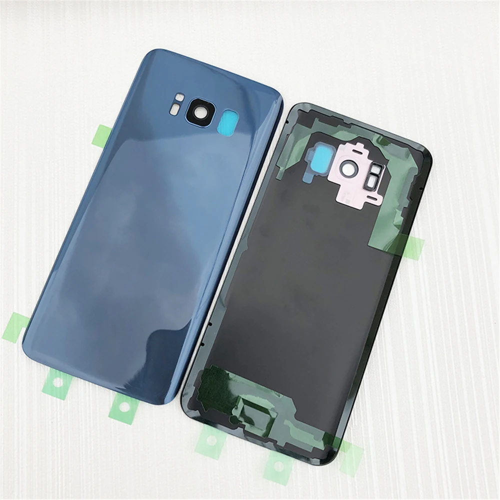 Для samsung Galaxy S8 G950 SM-G950F G950FD S8 Plus S8+ G955 SM-G955F G955FD Задняя стеклянная крышка чехол для батареи с логотипом