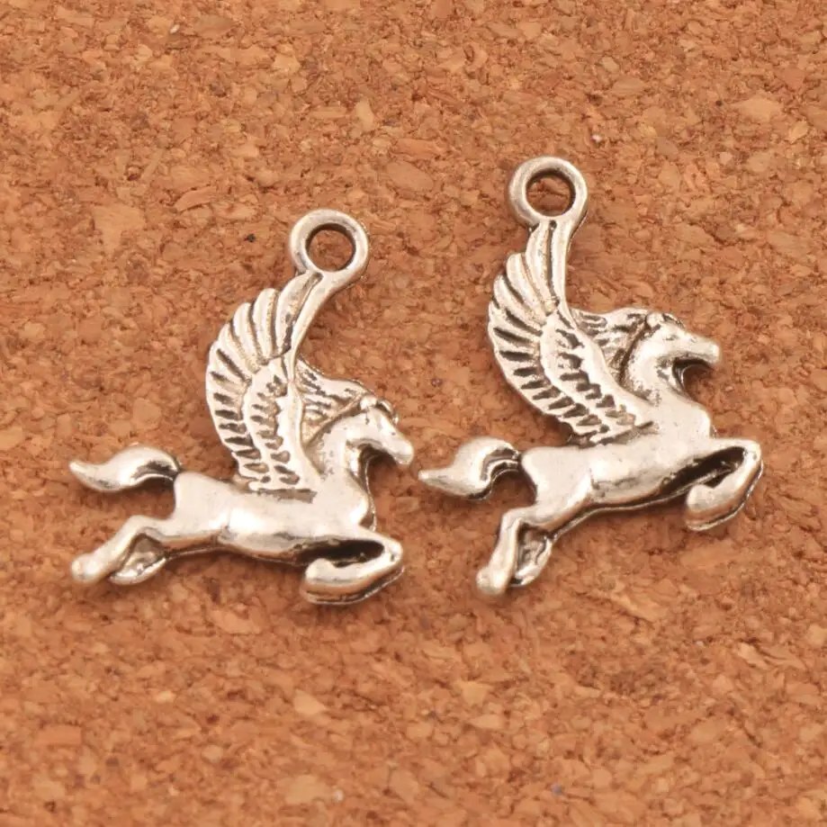 

Flying Horse Pegasus Spacer Charm Beads 15.5x20mm 280PCS Zinc Alloy Pendants Alloy Jewelry DIY L172