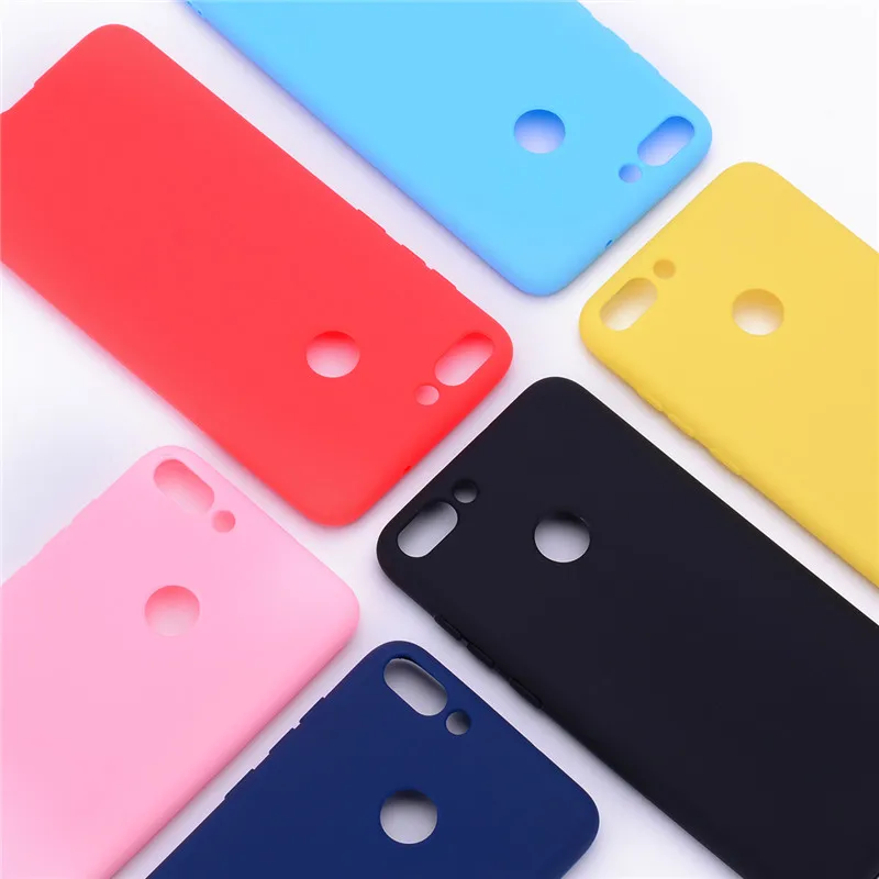 For Huawei P Smart Case TPU Soft Silicone Transparent candy Back Cover Phone FIG-LX1 |
