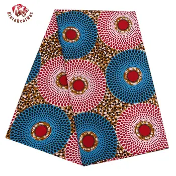 

Ankara African Polyester Wax Prints Fabric Binta Real Wax High Quality 6 yard African Fabric for Party Dress PL536