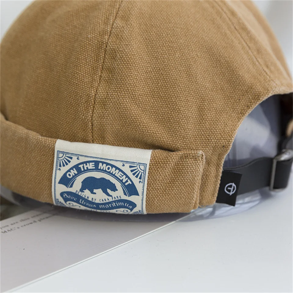 Herren Beanie Mütze Retro Sailor Docker Cap Brimless Skullcap