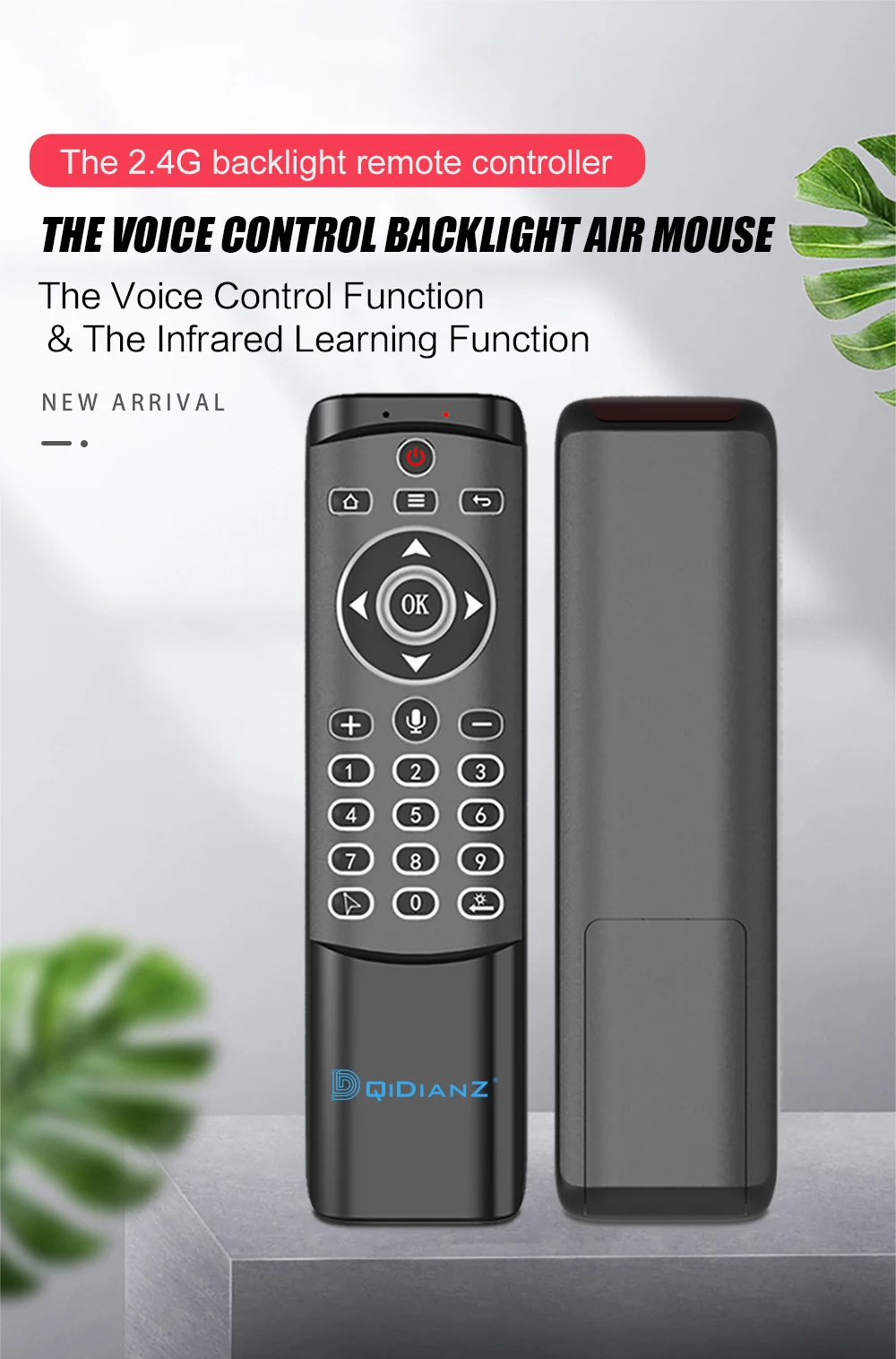 MT1 Google голосовой помощник Air mouse Gyro Sensing 2,4G голосовой пульт дистанционного управления со светодиодный подсветкой для Android tv Box X96 HK1 H96