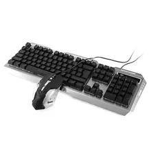 GAMEDIAS V1 игровая светящаяся проводная USB мышь и клавиатура костюм с радужной подсветкой светодиодный подсветка механическая клавиатура игровая мышь