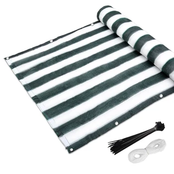 

Balcony Privacy Sn Windbreak Garden Sn for UV, Sun & Wind Protection PE Outdoor Sn White/Green 90X500cm