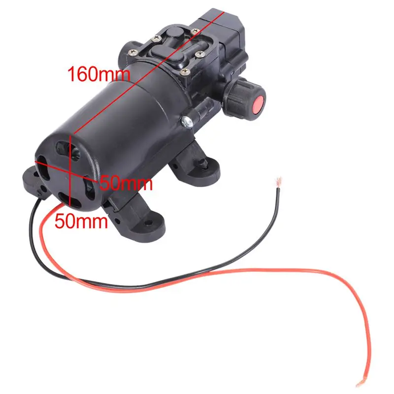 12V High Pressure Auto Diaphragm Water Pump 5L/min 100 PSI Pressure Switch