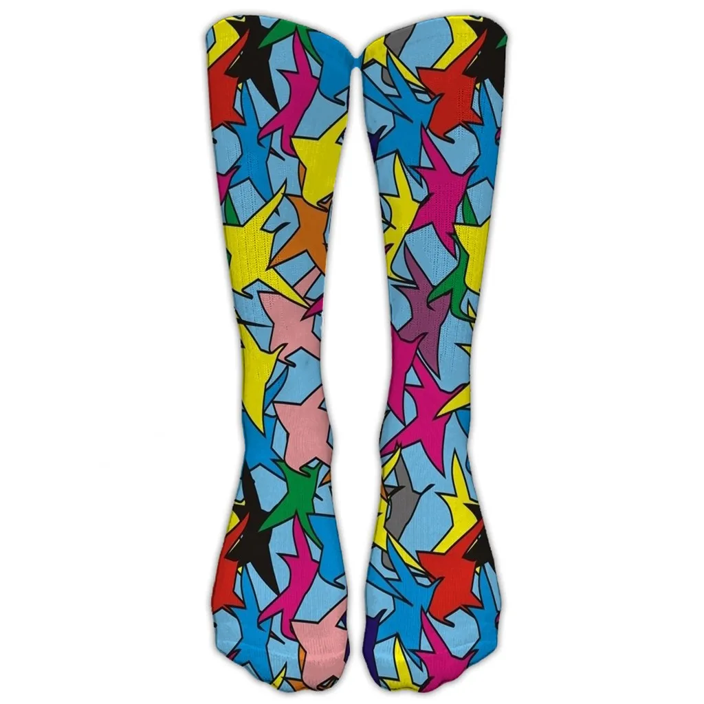 Повседневные носки для работы с морским и пляжным пейзажем; носки для работы в деловом стиле; длинные спортивные носки с объемным пейзажем и абстрактным принтом; зимние носки; calcetines