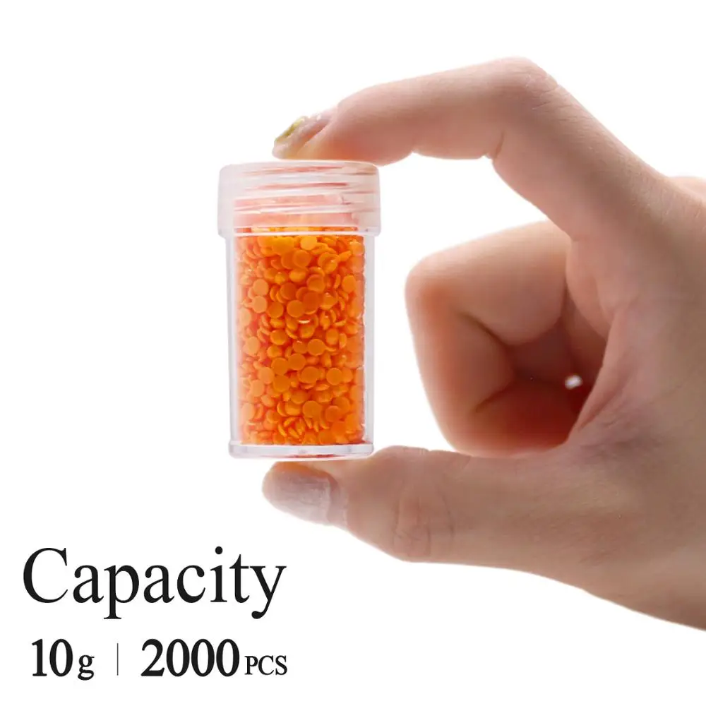 5D Diamond Painting Accessories Storage Box 15/30/60 Slot DIY Diamond Embroidery Tools Beads Storage Container Jar Zippered Case plastic storage box diamond painting accessories diamond painting accessory box