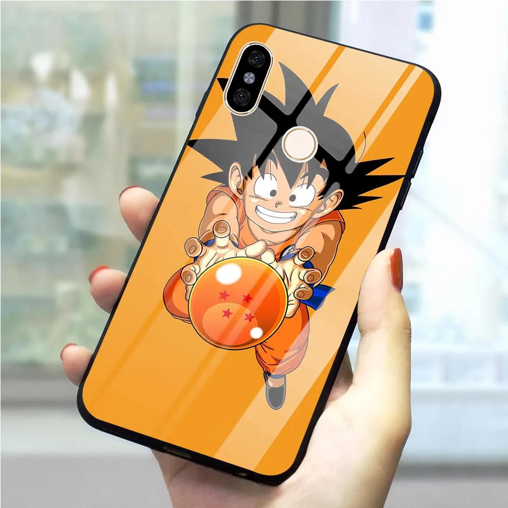 

Dragonball Dragon ball Tempered Glass Phone Cover for Xiaomi Pocophone F1 Case Mi A1 A2 8 Lite 9 Note 5 6 7 Pro Redmi 4X 6A