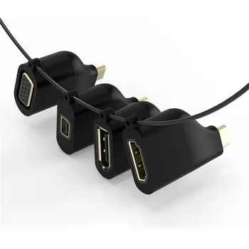 

TYPE C to HDMI 4K 60HZ Adapter USB C to VGA DP Mini DP Converter Male to Femal with Keychain Style for MacBook 2017 Galaxy S9