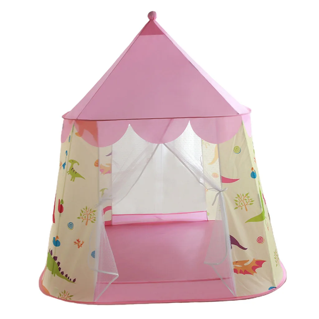 Kids Tent Ball Pool Tipi Tent Infant Children Games Play Tent House Teepee Ballenbak Fun Funny Playhouse Room Pink / Blue