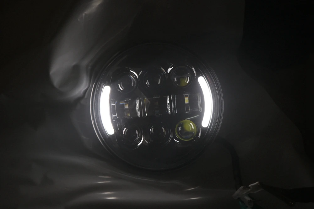 5-3/4 5,75 дюймов светодиодная фара-прожектор для уличного Боба ночной стержень налобный фонарь проектор дальнего света мотоциклетные фары