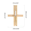 Practical Wall-mounted Rotary Sauna Wooden Hourglass White Sand Timer 15 Minutes Home Decoration 2