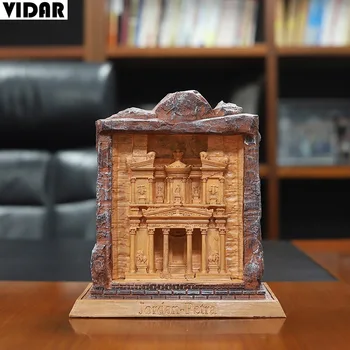 

VIDARResin Handicrafts, Home Furnishings, World-renowned Buildings, Jordan Petra, Creative Handicrafts Furnishings