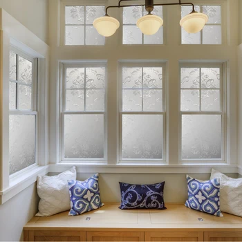 

Classic Damascus Door Film Classic Pure Frosted Kitchen Sliding Door Sticker Window Door Privacy Film Room Bathroom Sticker