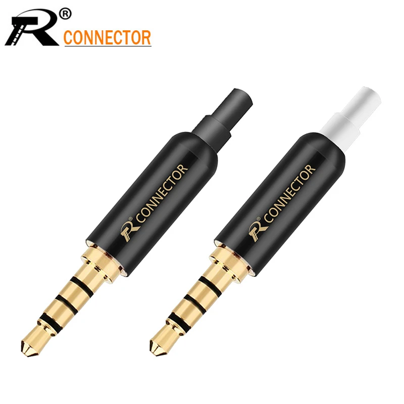 Clavija de 3,5mm, enchufe macho de 4 polos + abrazaderas de enchufe trasero para auriculares DIY o usados para reparación 10 for|jack 3.5mmclamping clamp - AliExpress