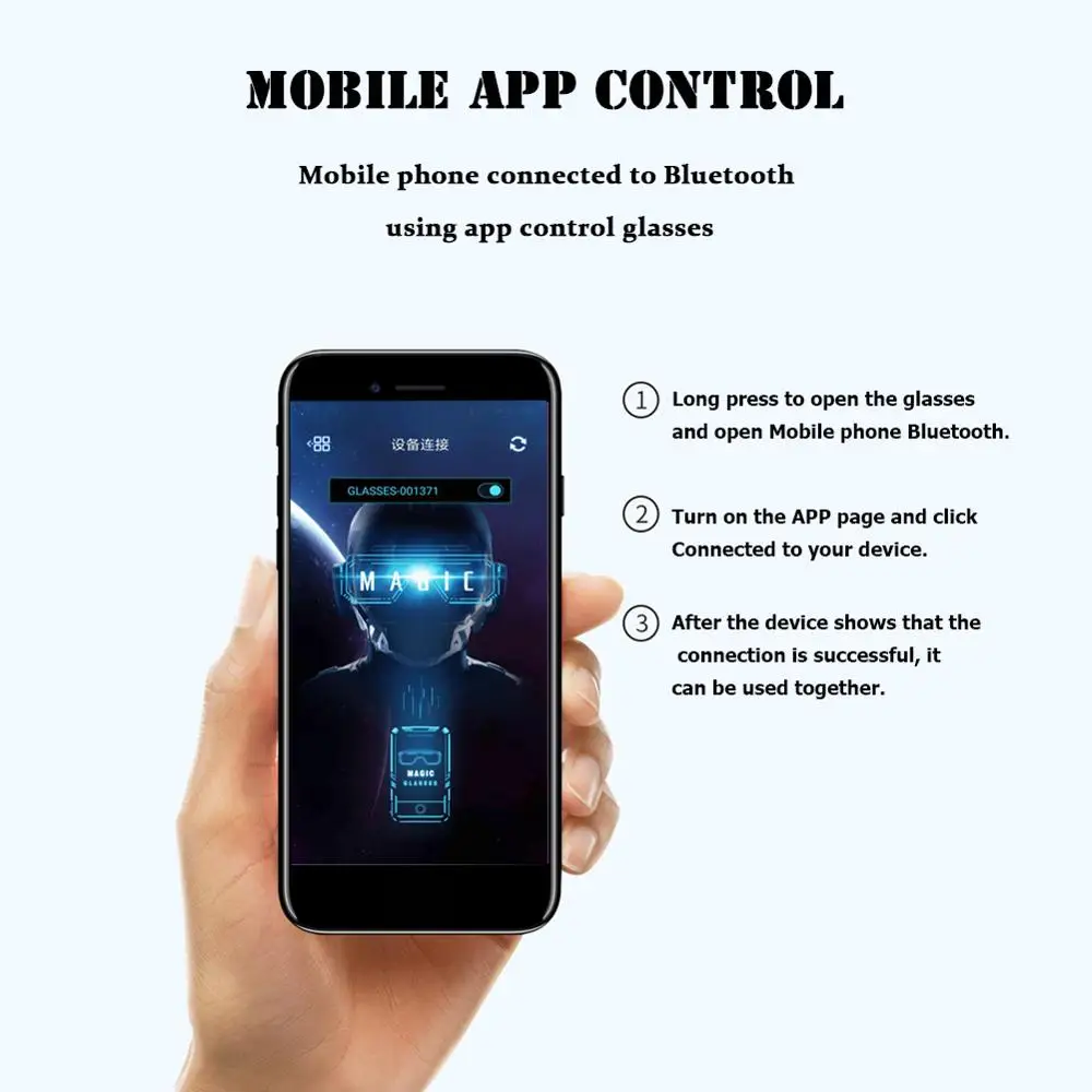 Волшебные Bluetooth светодиодные очки светящиеся светодиодные вечерние светящиеся неоновые очки светящиеся солнцезащитные очки USB управление приложением DIY Изменить DJ Рождество