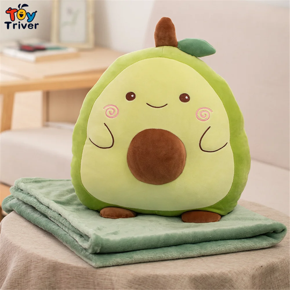 Cow Avocado Plush Toy Pillow Cute Cow Stuffed Animals 12 inch Avocado Green