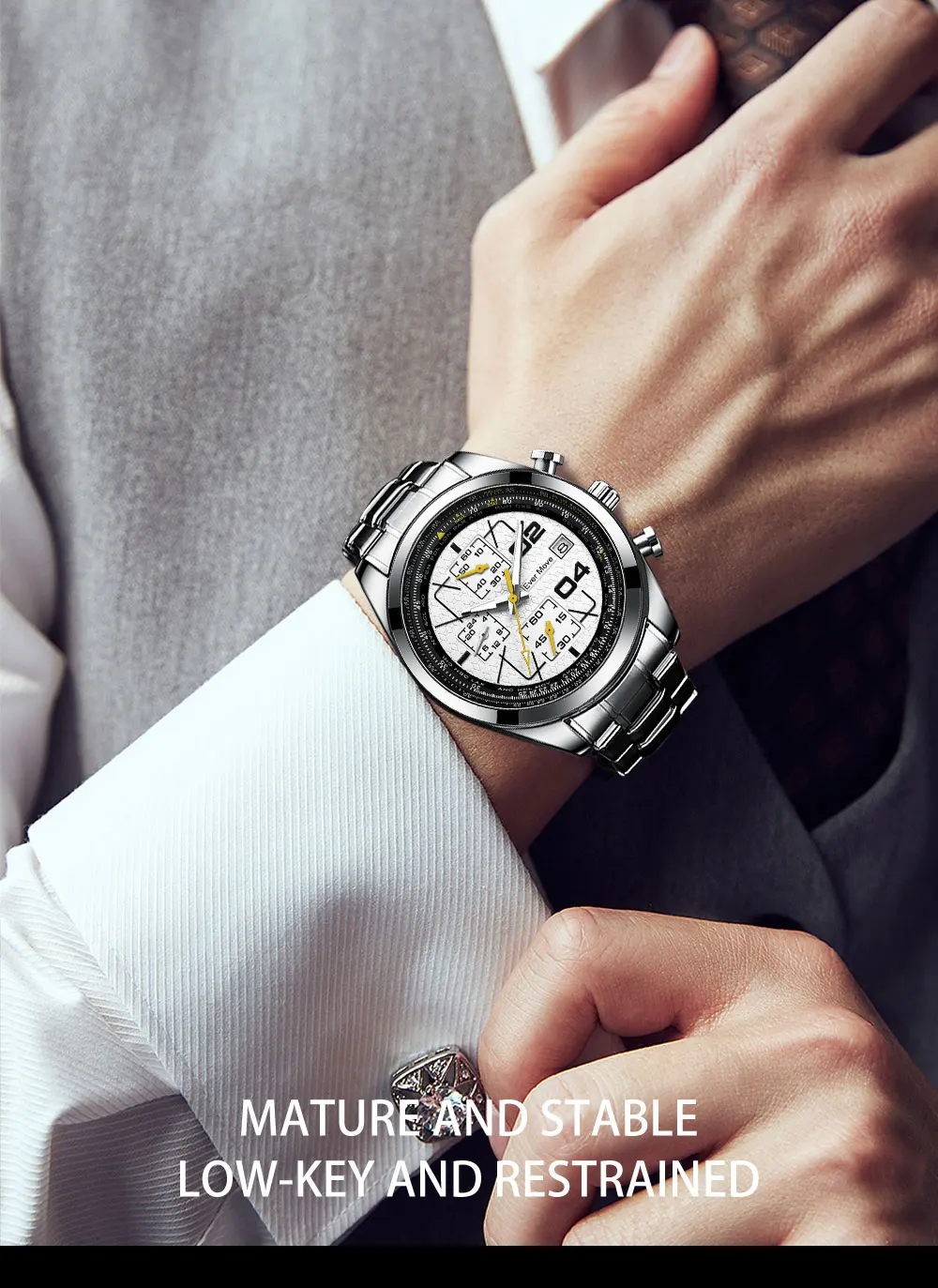 2022 Ever Move New Best-Selling Multifunctional Timing Business Sports Waterproof Men's Quartz Electronic Watch