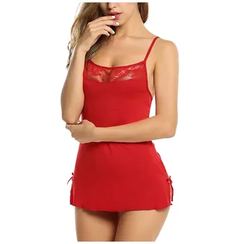 

Women Sexy Lingerie Mini Babydoll Chemise Sleepwear Strappy Night Dress Sexy Underwear Backless Home Wear Exotic Apparel 2XL