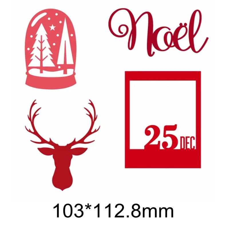 

Noel Words Letter Alphabet Number Christmas Deer Tree Crystal Ball Metal Cutting Dies New Stencils Scrapbooking Paper Cards 2019