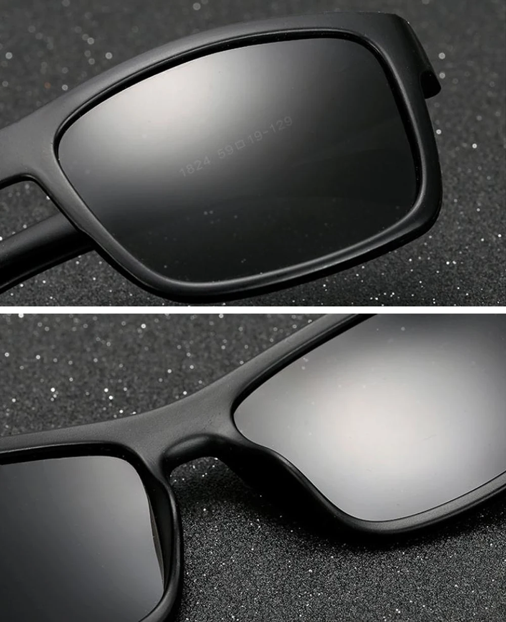 VIAHDA NEW Fashion Brand Design Polarized Sunglasses Men Driving Shades Male Sun Glasses For Men Mirror Goggle UV400