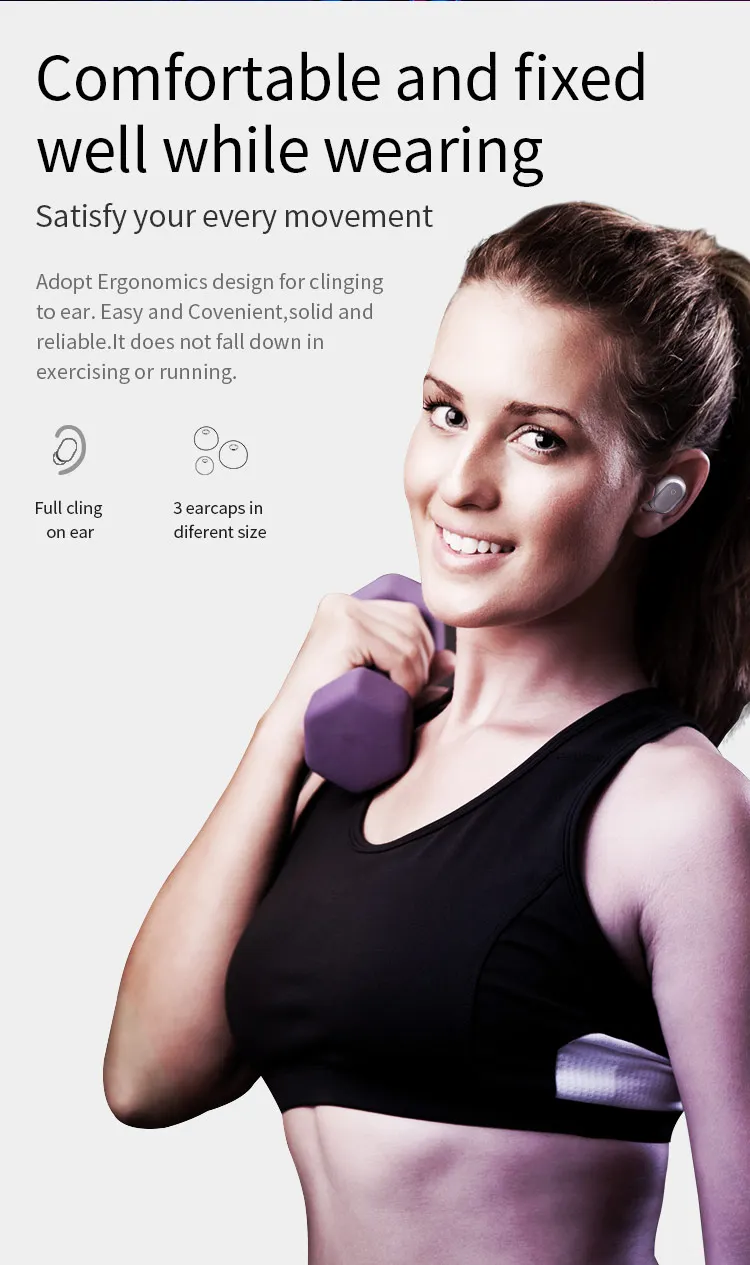Новинка TWS201 Bluetooth наушники 5,0 Беспроводные сенсорные наушники-вкладыши Автоматическое Сопряжение шумоподавление CD качество звука вкладыши
