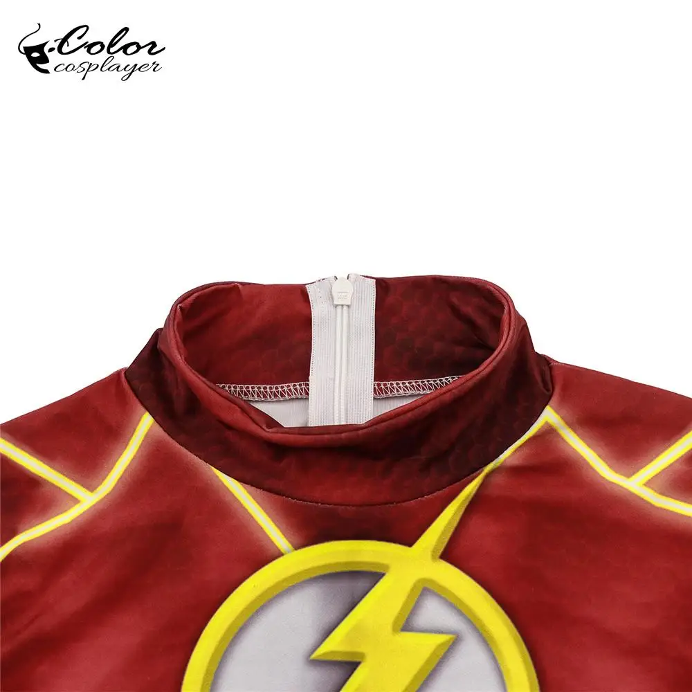 Цветной Косплей er Justice League Flash Man, карнавальные костюмы для взрослых Пурим, Карнавальная одежда, облегающий эластичный боди с длинным рукавом