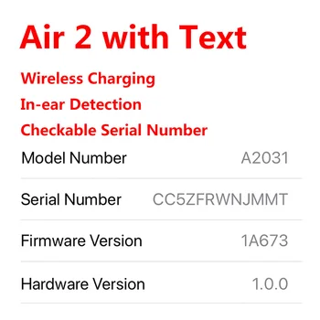 

Original TWS Wireless Earphones Bluetooth Earphone AB1536u Air 2 with Text and Logo In-ear Detection Earbuds pk i9000 pro tws