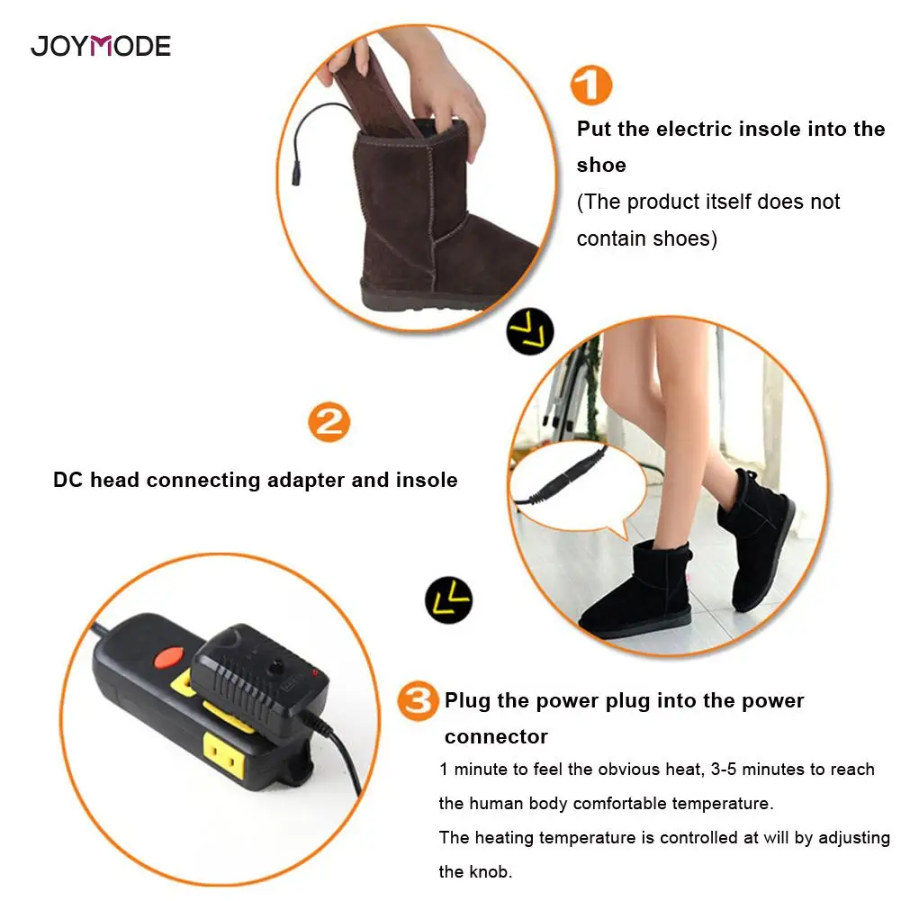JOYMODE, 1 пара, углеродное волокно, электрическая батарея, с подогревом, теплая вставка, стелька для обуви, для женщин и мужчин, зимние, с подогревом, стельки для ног, подкладка, нагреватель