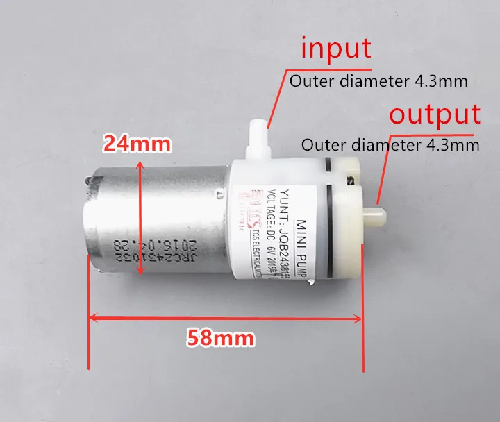 DC 12V Mini 370 24mm Round Diaphragm Pump Water Pump Suction Self-Priming Pump