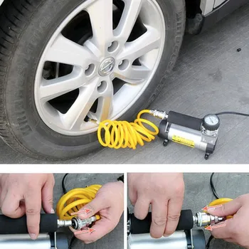 

1PC Vehicle-mounted Air Pump High Pressure Tyre Pump for Store (Black)