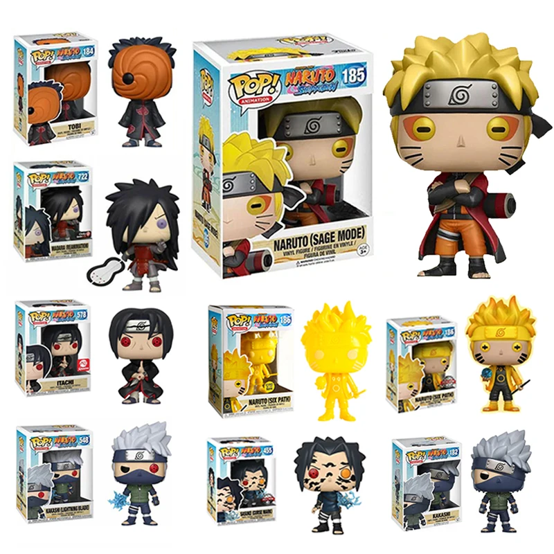 Наруто Funko Pop Uzumaki NARUTO/аниме Учиха/у героя мультфильма Саскэ/шести путь/Какаси из