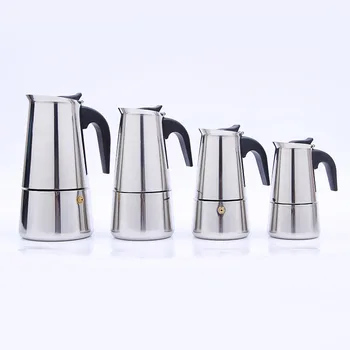 

Stainless steel Italian mocha coffee pot European espresso French coffee pot