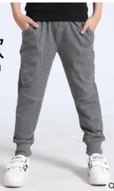 Весенне-осенние Хлопковые Штаны с Микки Маусом для мальчиков; штаны для девочек; детские спортивные брюки; штаны для малышей; спортивные штаны; детские штаны; одежда - Цвет: grey 05