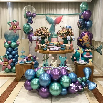 

10/12-inch metallic latex balloons 2.8g thickened metal balloons 50 balloons each for Valentine's Day, birthday party decoration