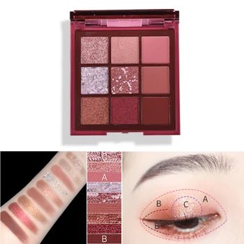 

2020 Hot Colorful Eye Shadow Color Matte Glitter Sequins Shimmer Eyes Makeup Waterproof Long Lasting Pigment Charming Eyes