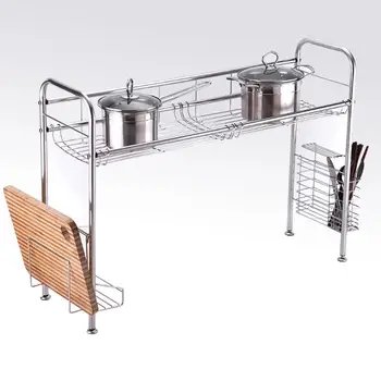 

Large Size Over The Sink Disk Drying Rack 1-Tier Dish Drainers Kitchen Counter