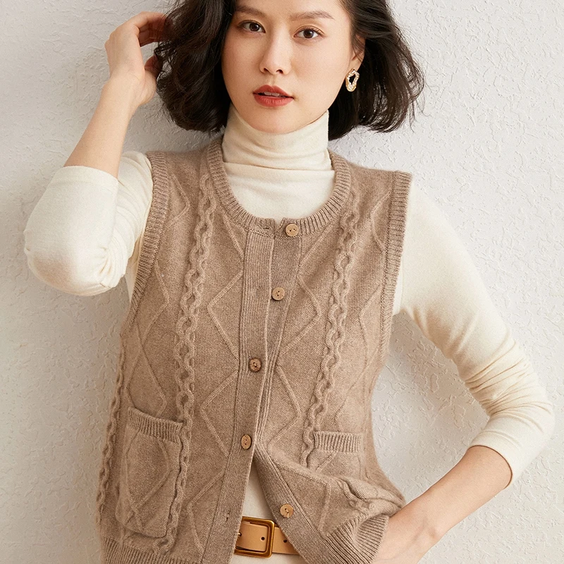 Winter/Autumn 100% Pure goat Cashmere Knitted