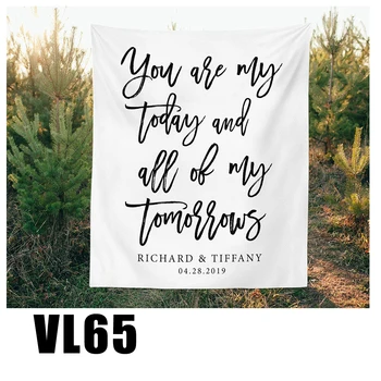 

Wedding Backdrop Ides Keepsake Wedding Banner Calligraphy Ceremony Photo Booth