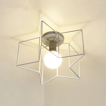 

Modern Ceiling Light Gold Pentagram LED Iron Ceiling Lamp Bedroom Living Room Hallway Corridor Lamp Metal Ceiling Lamp Shade E27