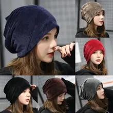 Autumn Spring New Men Women Velvet Winter Warm Hat Slouch Bomber Ski Hip Hop Ladies Simplicity Cap Oversized