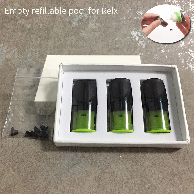 

30pcs/lot Good Quality Ceramic Coil Refillable Cartridge for Relx Kit Replacement Empty Vape Pod Atomizer 2ml 1.2ohm Ecigarette