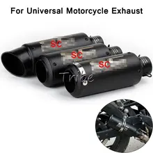 Универсальный Escape Moto rcycle выхлопная труба Akrapovic SC для мотокросса 51 мм 60 мм Глушитель для suzuki ltz 400 crf 230 Z900 Pitbike