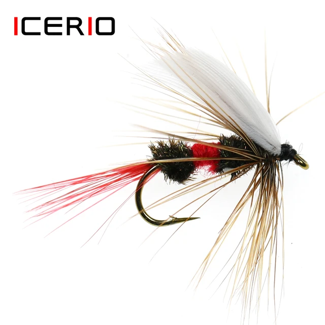 ICERIO 6PCS Royal Coachman Dry Flies Trout Fly Fishing Lures